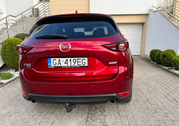 Mazda CX-5 cena 105000 przebieg: 116000, rok produkcji 2018 z Gdańsk małe 67